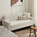 Dyonery 66'' Loveseat Sofa, Mid Century Modern Love Seat Sofas and Comfy Linen Couches for Living Room, Easy Assembly