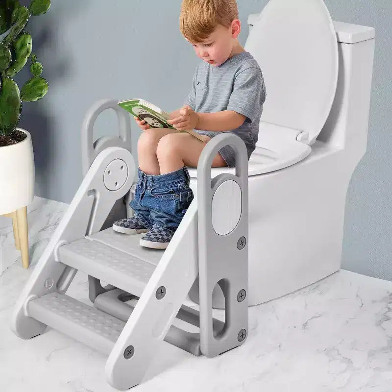 Tabouret pliant pour enfants pour lavabo de salle de bain, tabouret réglable à 3 marches pour tout-petits avec poignées, pour l'apprentissage de la propreté, échelle de nurserie