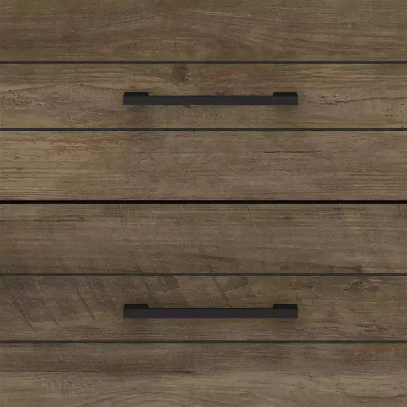 Commode 5 tiroirs (Verrouillage) - Chêne noueux
