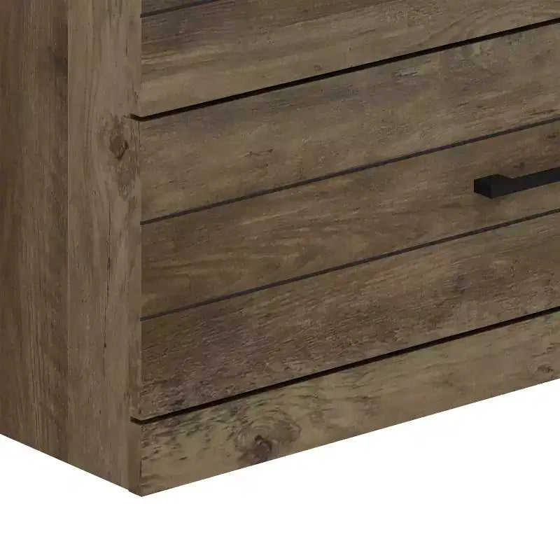 Commode 5 tiroirs (Verrouillage) - Chêne noueux