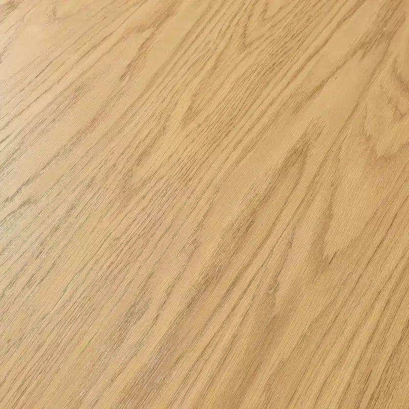 Table à manger ronde en bois massif de 52 po pour 4 à 6 personnes avec plateau et base cannelée conique pour salon/salle à manger/bureau, couleur naturelle
