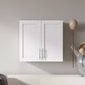 GDFStudio Silvain Modern 31.5'' Stackable Wall Mounted Storage Cabinet with 2 Doors and 1 Adjustable Shelf