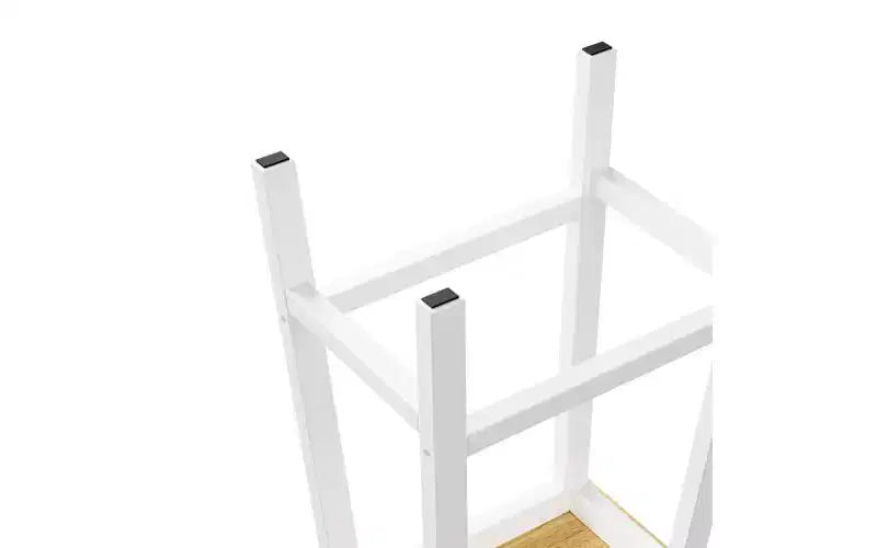 Lot de 2 tabourets de bar de 65 cm de haut, tabourets de comptoir de cuisine avec repose-pieds, tabourets de ferme pour salle à manger, cuisine, comptoir