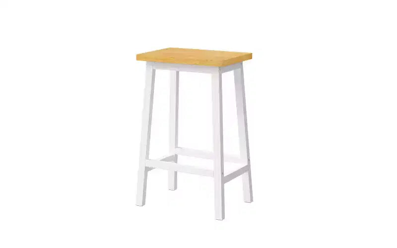 Lot de 2 tabourets de bar de 65 cm de haut, tabourets de comptoir de cuisine avec repose-pieds, tabourets de ferme pour salle à manger, cuisine, comptoir