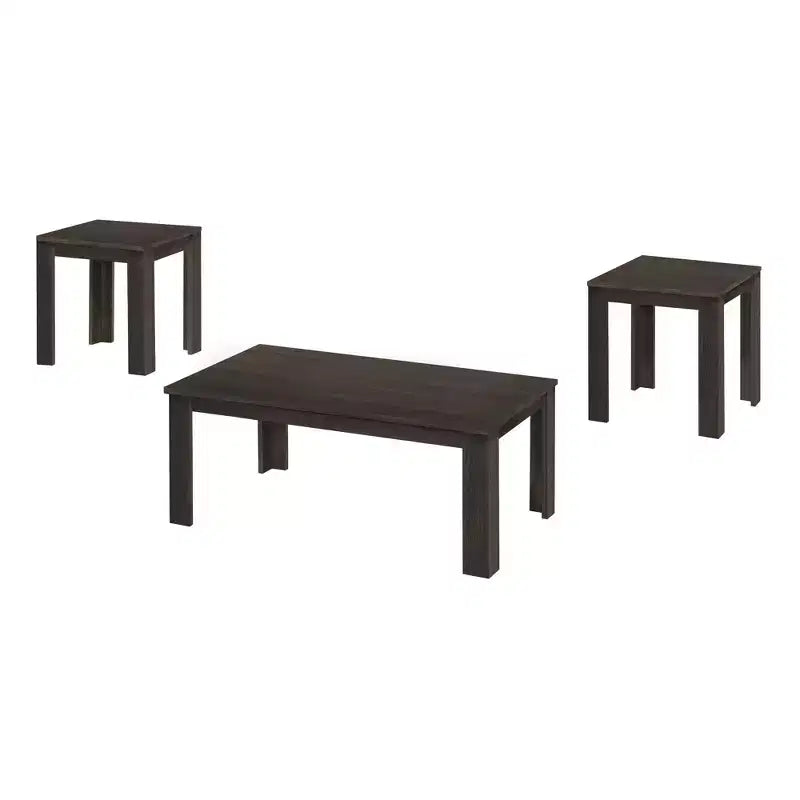 HomeRoots Set of Three 44 Oak Coffee Table