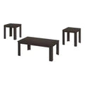 HomeRoots Set of Three 44 Oak Coffee Table