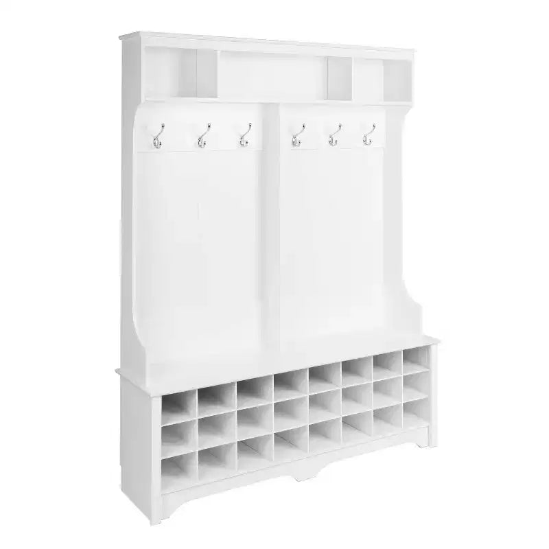Portemanteau large de 60 pouces avec 24 casiers à chaussures