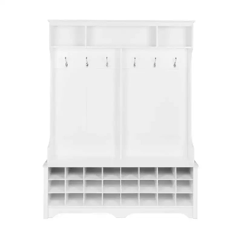 Portemanteau large de 60 pouces avec 24 casiers à chaussures